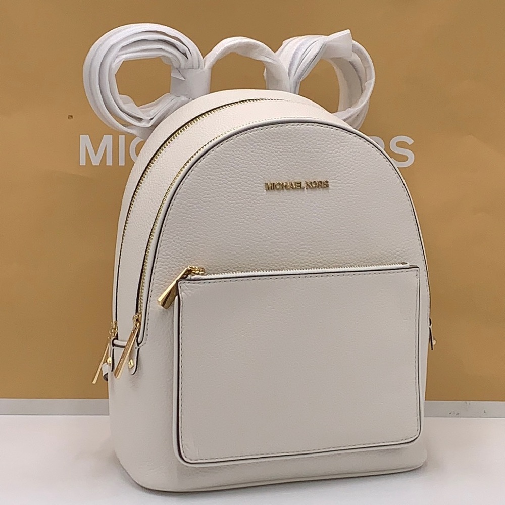 MICHAEL KORS ADINA MEDIUM BACKPACK OPTIC WHITE COLOR